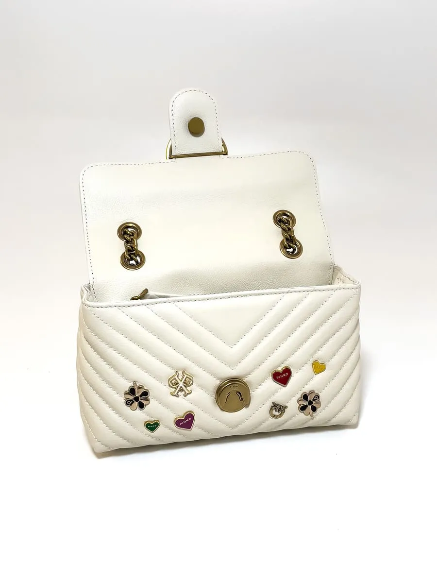 LADY LOVE BAG PUFF PINS – white — фото 3
