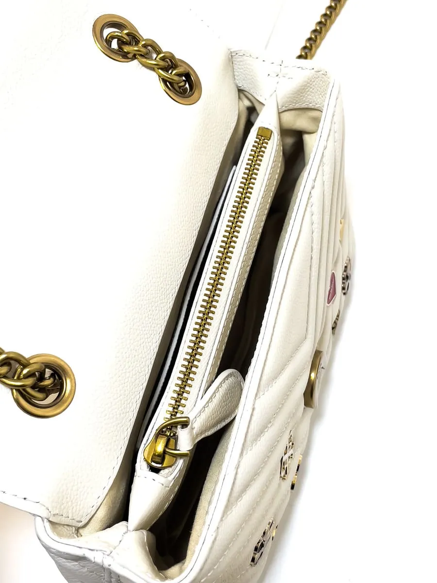 LADY LOVE BAG PUFF PINS – white — фото 4