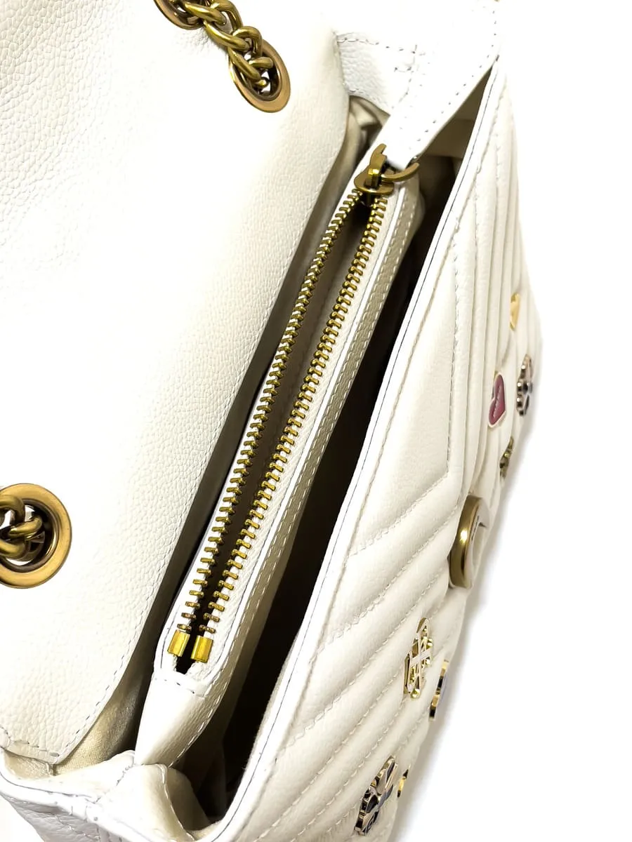 LADY LOVE BAG PUFF PINS – white — фото 5