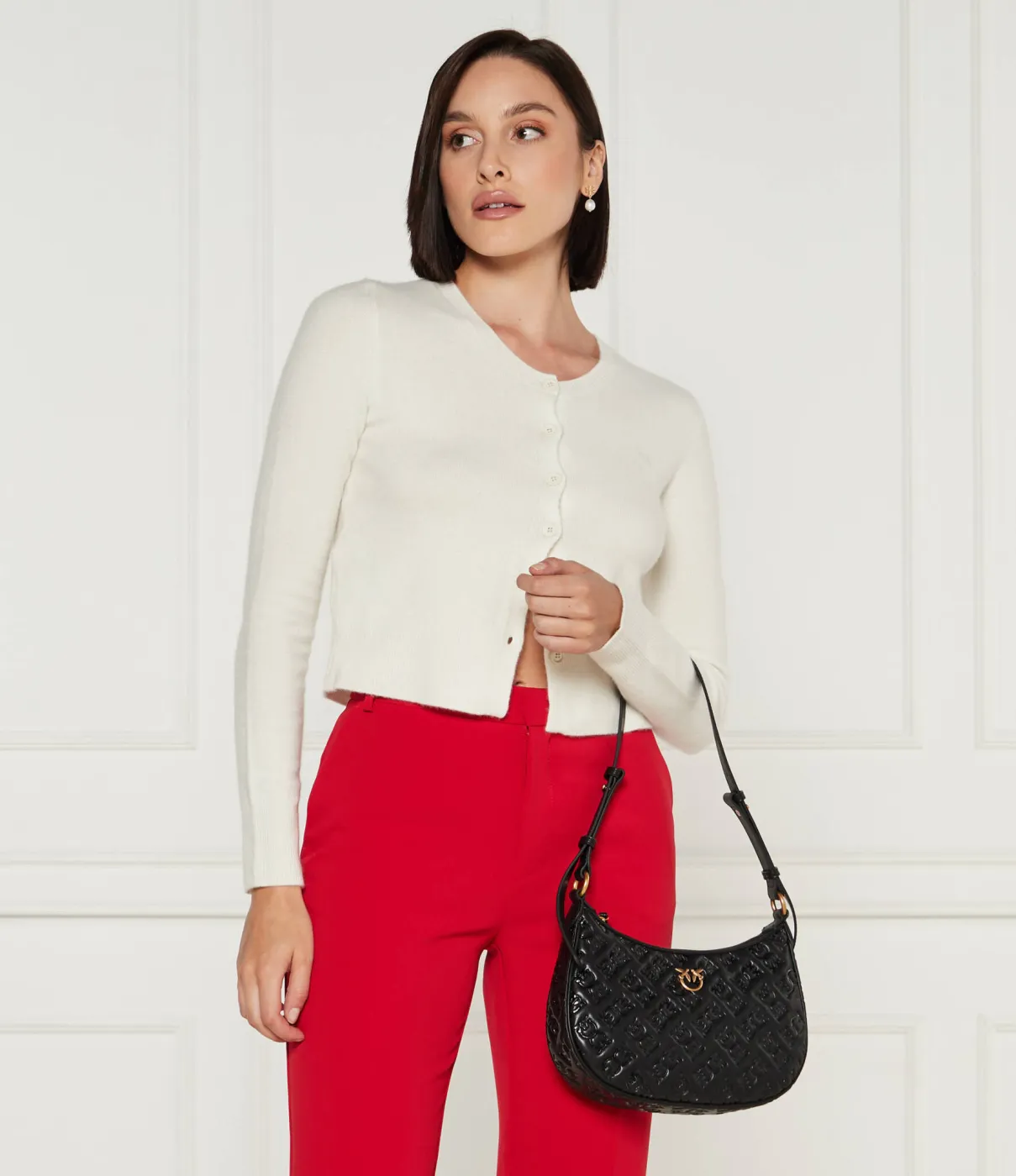 LOVE BAG HALF MOON MINI - black — фото 3