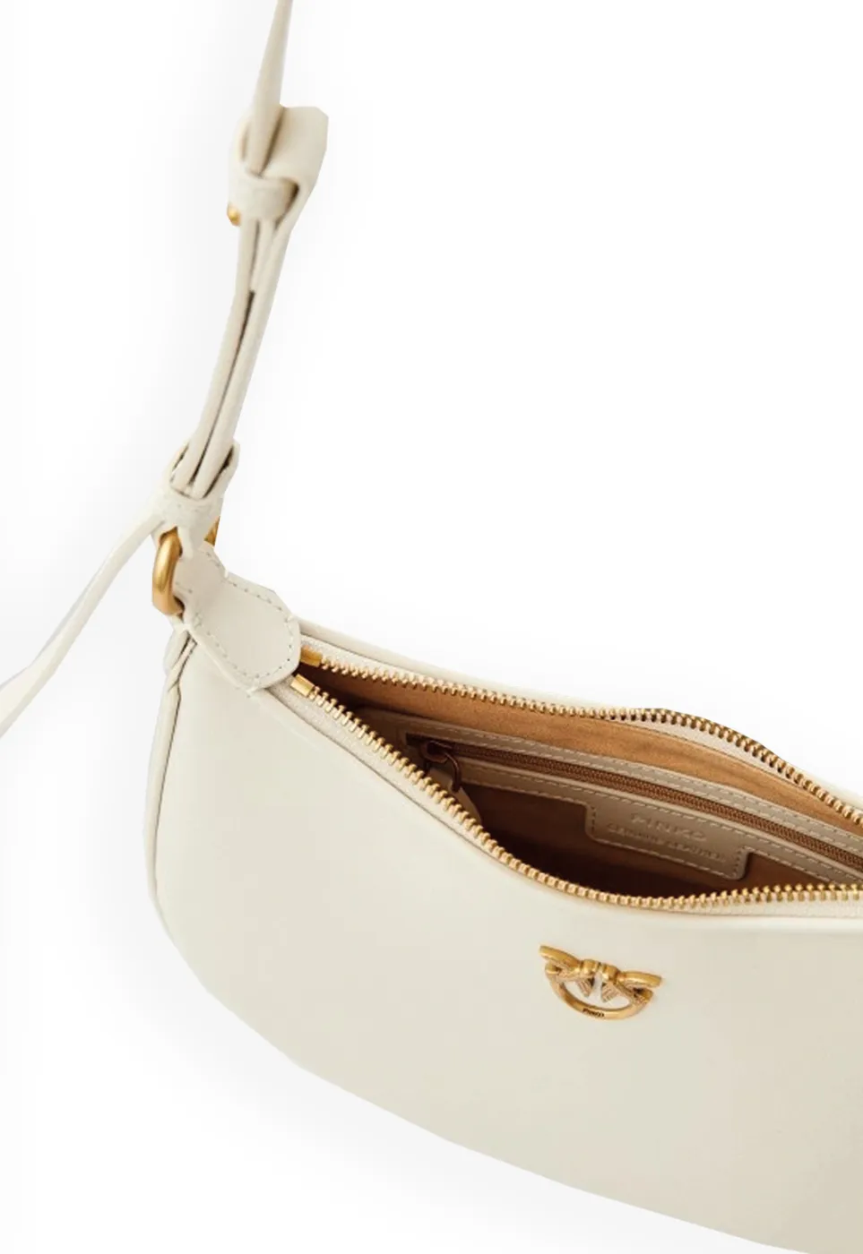 LOVE BAG HALF MOON SIMPLY - white — фото 5