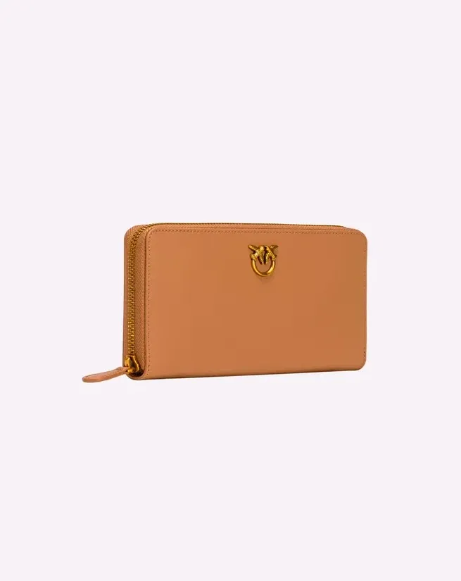 LOVE BIRDS QUILTED WALLET - ocher-sand — фото 3