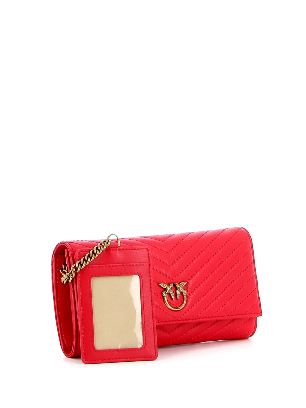 LOVE BIRDS QUILTED WALLET - red — фото 3