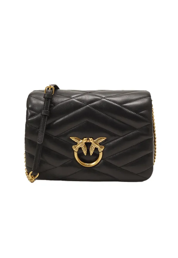 LOVE CLICK PUFF GRAPHIC QUILTED - black — фото 1