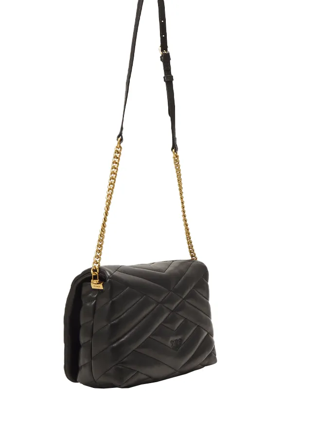 LOVE CLICK PUFF GRAPHIC QUILTED - black — фото 4
