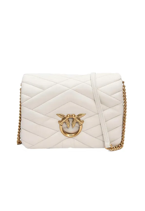 LOVE CLICK PUFF GRAPHIC QUILTED - white — фото 1