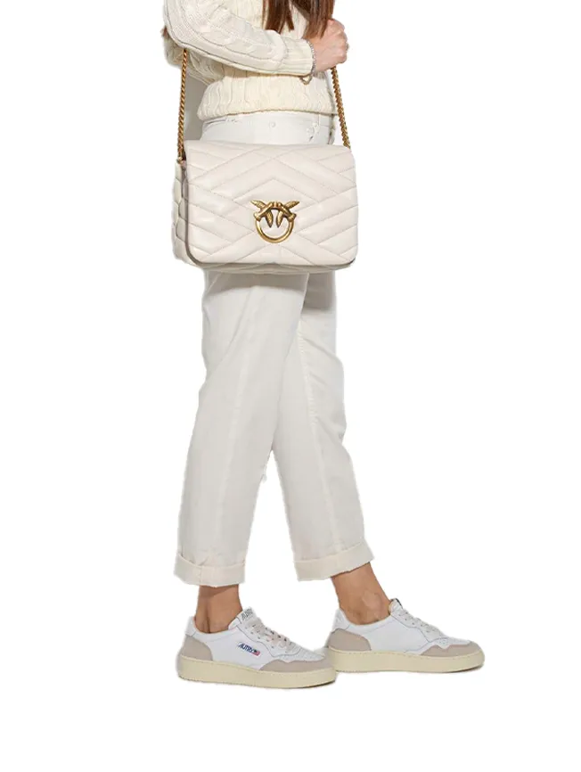 LOVE CLICK PUFF GRAPHIC QUILTED - white — фото 2