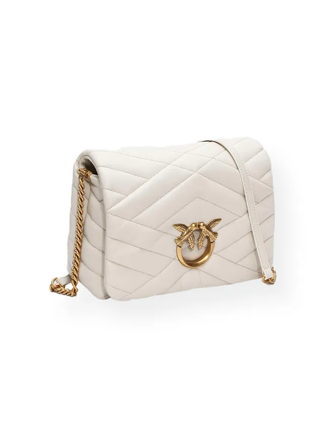 LOVE CLICK PUFF GRAPHIC QUILTED - white — фото 3
