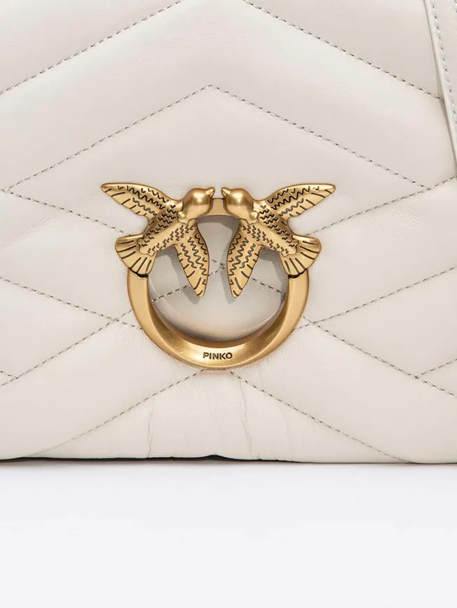 LOVE CLICK PUFF GRAPHIC QUILTED - white — фото 4