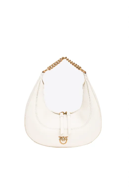 MINI BRIOCHE BAG HOBO - white/gold — фото 1