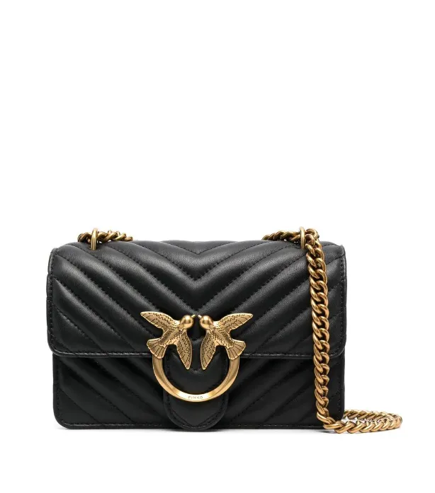 MINI LADY LOVE BAG - black/gold — фото 1