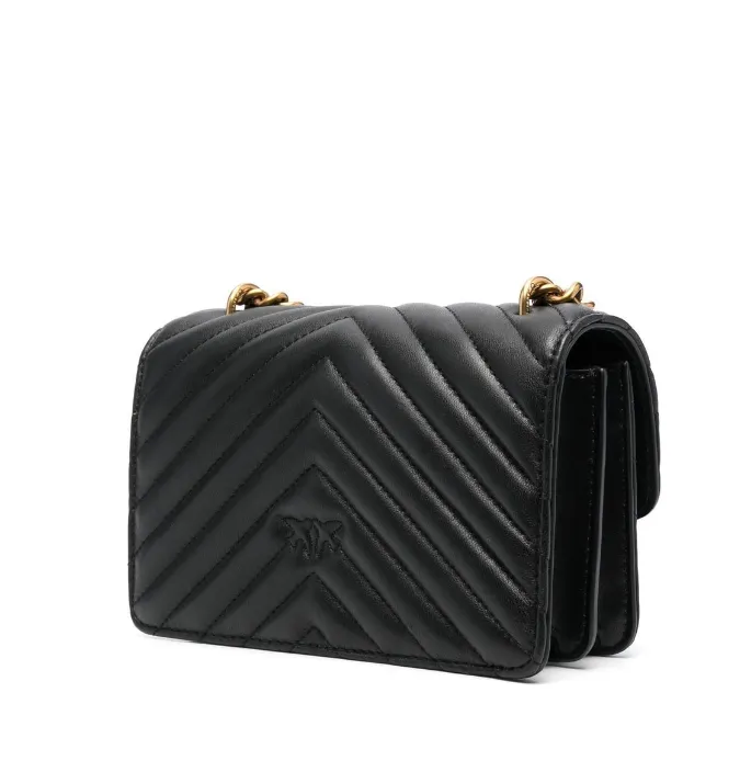 MINI LADY LOVE BAG - black/gold — фото 3