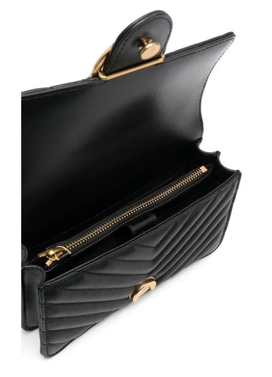 MINI LADY LOVE BAG - black/gold — фото 4