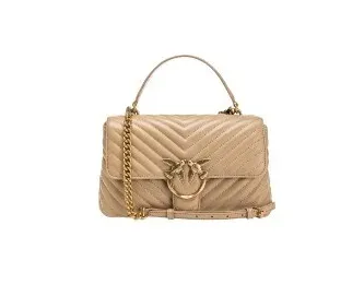 MINI LADY LOVE BAG PUFF CHEVRON – sand-antique gold — фото 1
