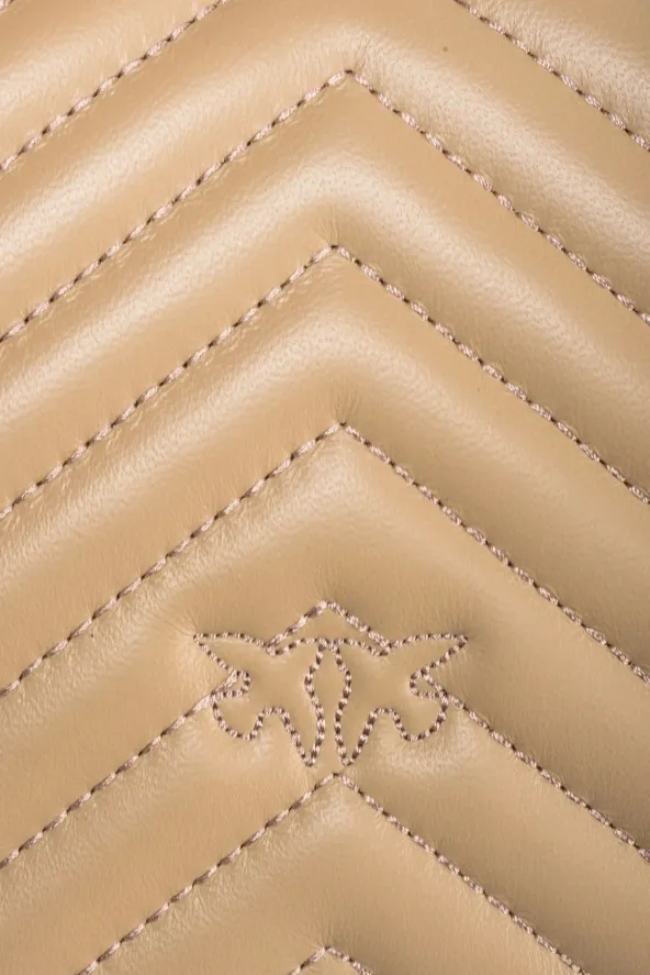 MINI LADY LOVE BAG PUFF CHEVRON – sand-antique gold — фото 5