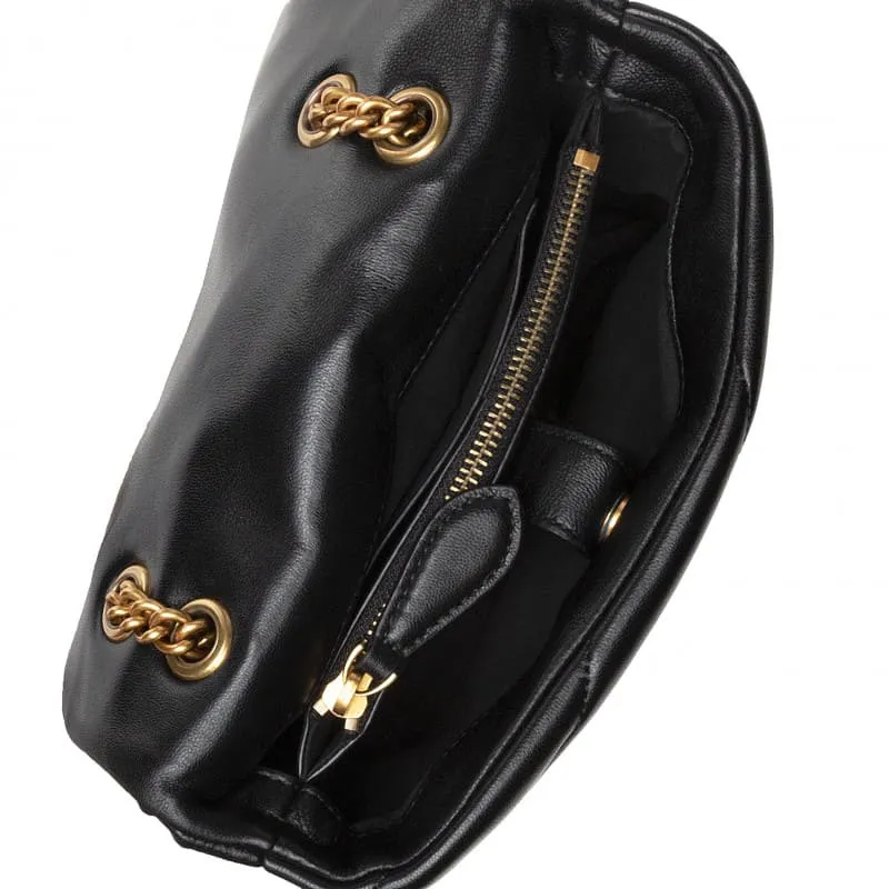 MINI LOGO BAG PUFF MAXI QUILT JEWEL BUCKLE – black — фото 3