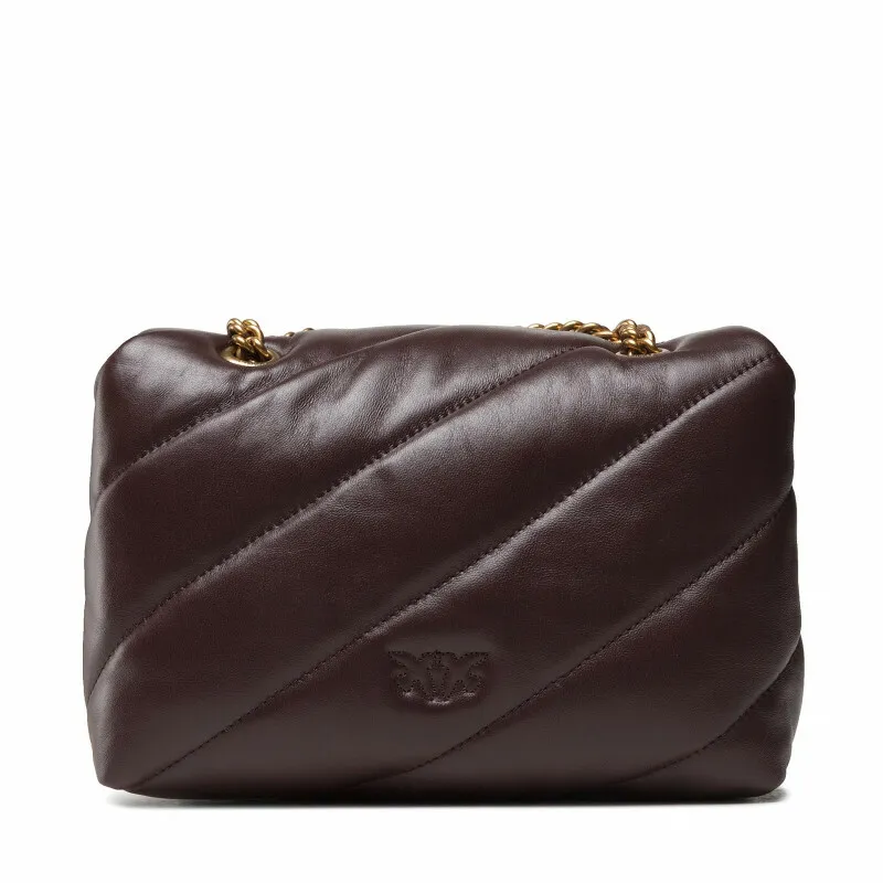 MINI LOGO BAG PUFF MAXI QUILT JEWEL BUCKLE – bordeaux — фото 2