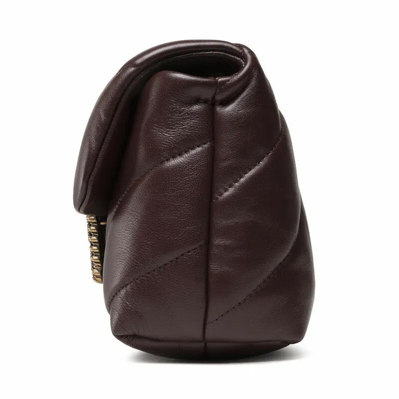 MINI LOGO BAG PUFF MAXI QUILT JEWEL BUCKLE – bordeaux — фото 5