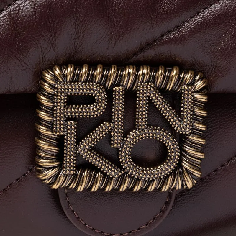 MINI LOGO BAG PUFF MAXI QUILT JEWEL BUCKLE – bordeaux — фото 6