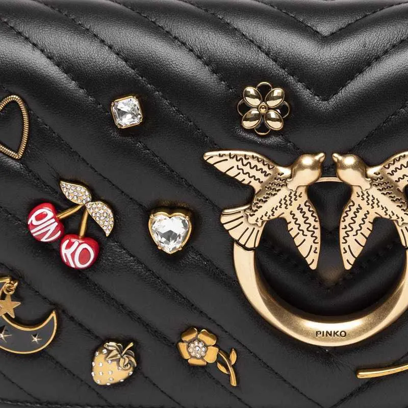 MINI LOVE BAG CLICK BAGUETTE MAGIC – BLACK — фото 5