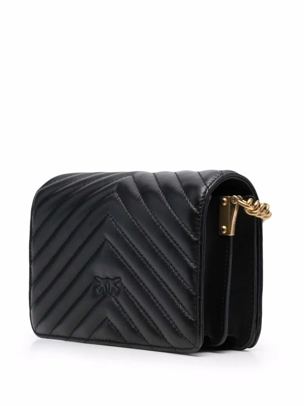 MINI LOVE BAG CLICK V QUILT – black — фото 3