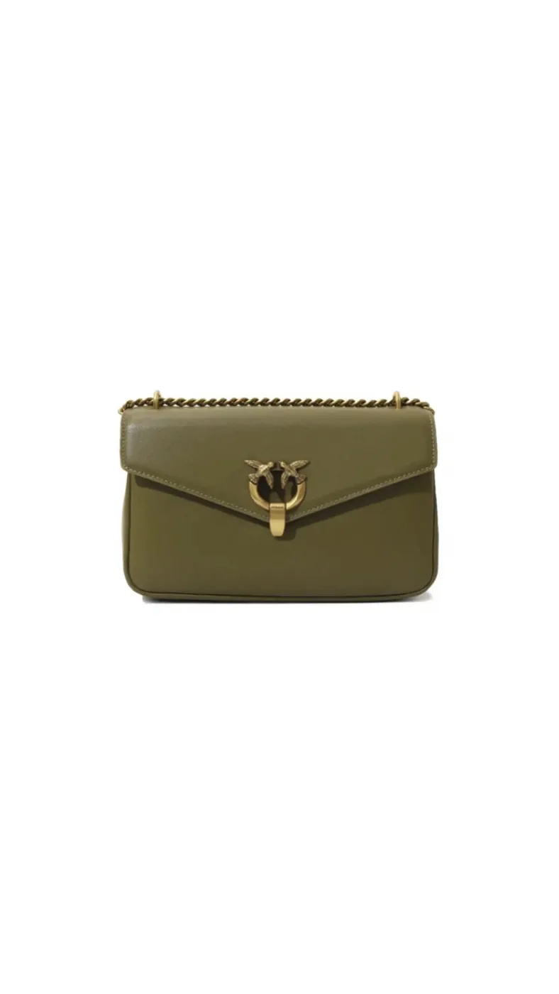 MINI LOVE BAG HALF CLICK - olive gold — фото 1
