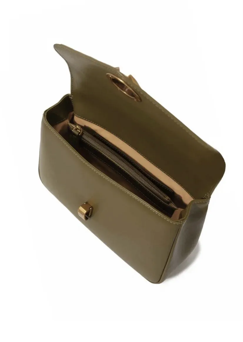 MINI LOVE BAG HALF CLICK - olive gold — фото 3