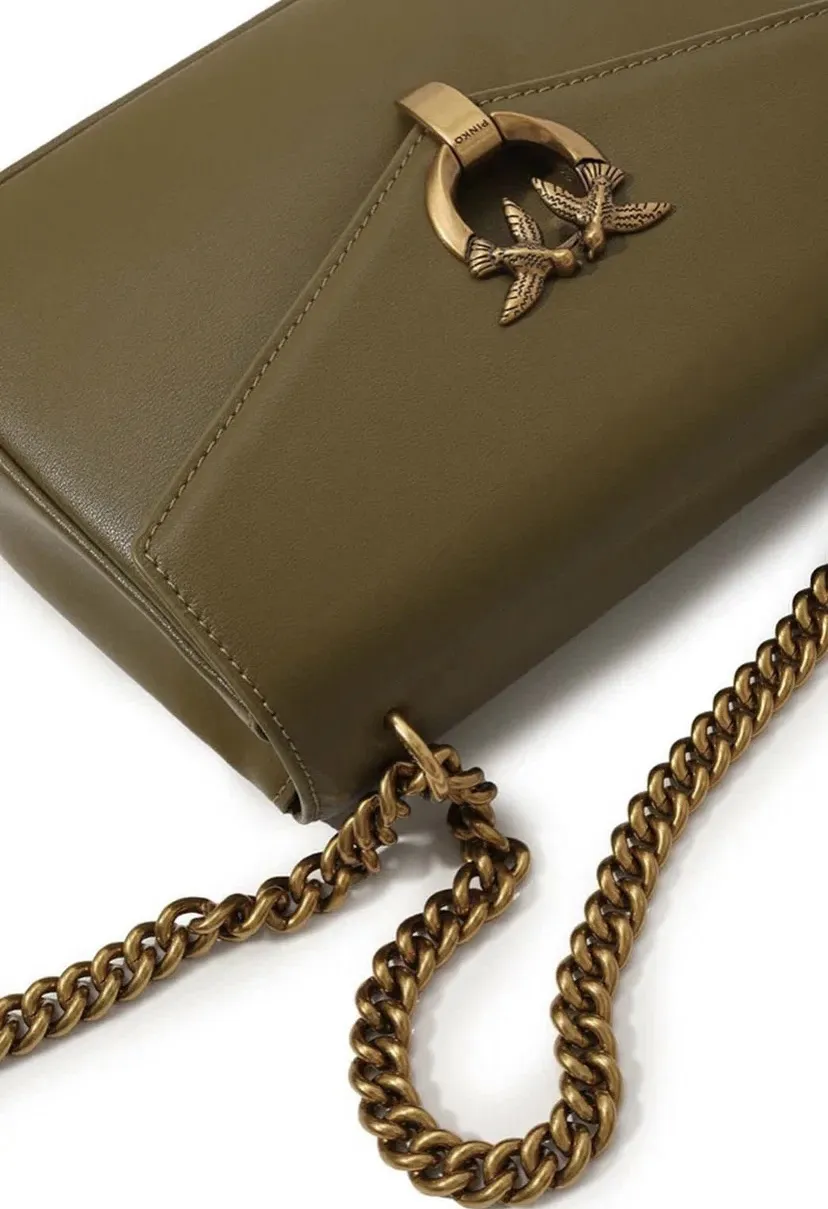 MINI LOVE BAG HALF CLICK - olive gold — фото 4