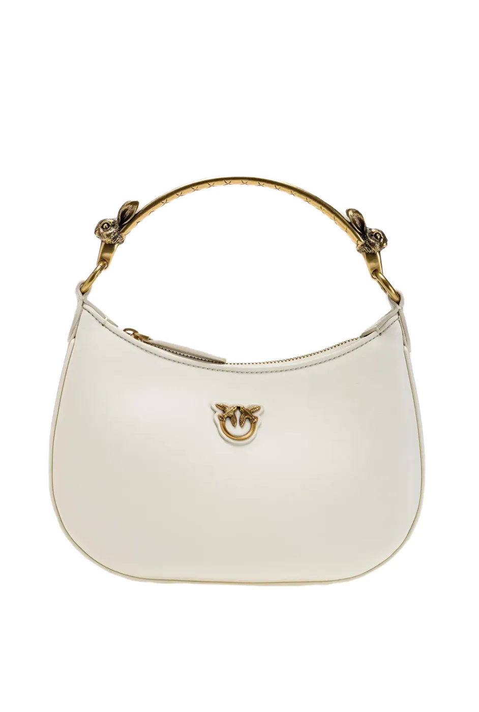 MINI LOVE BAG HALF-MOON CHINESE NEW YEAR – white-antique gold