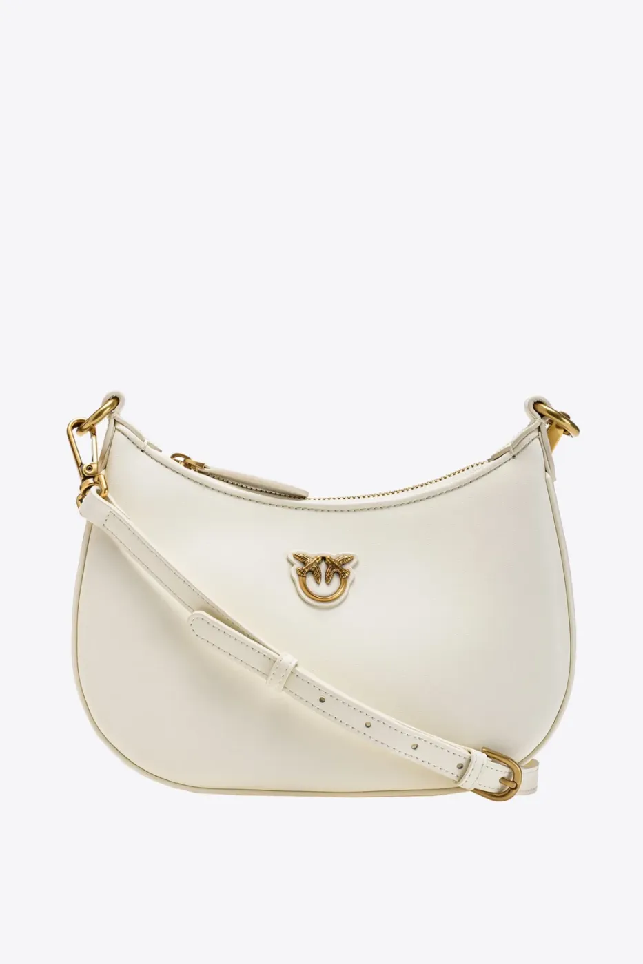 MINI LOVE BAG HALF-MOON CHINESE NEW YEAR – white-antique gold — фото 3