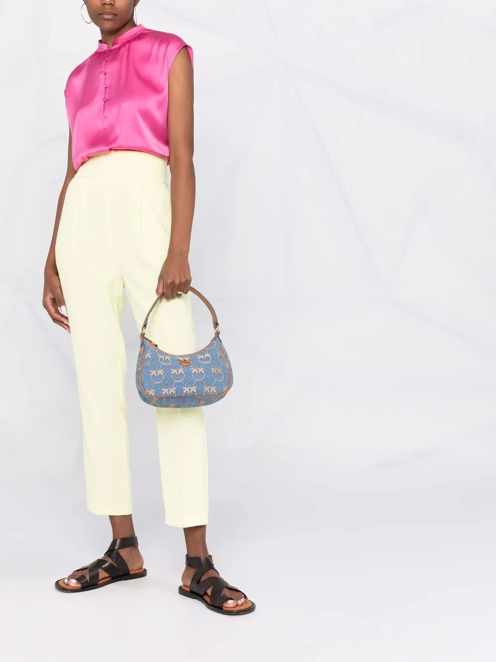 MINI LOVE BAG HALF MOON DENIM — фото 3