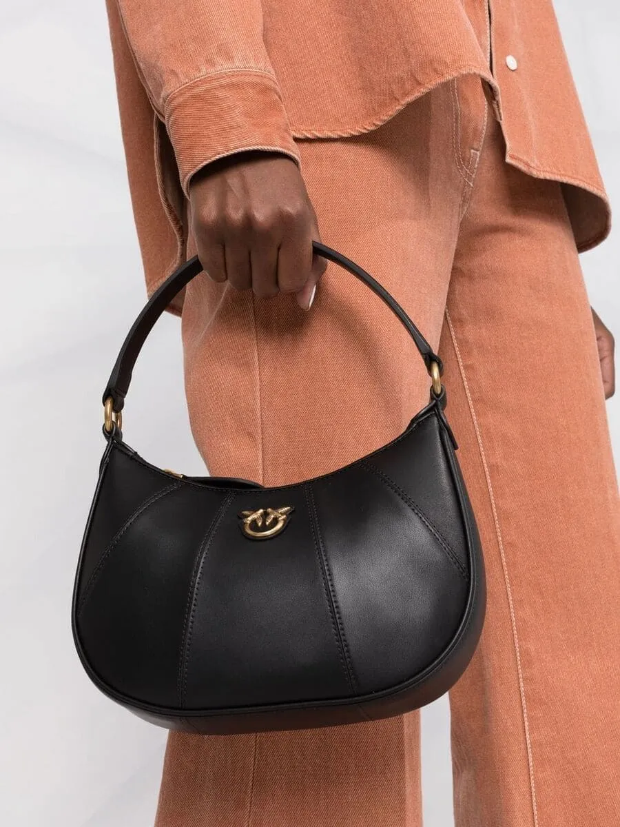 MINI LOVE BAG HALF MOON SIMPLY – black — фото 3