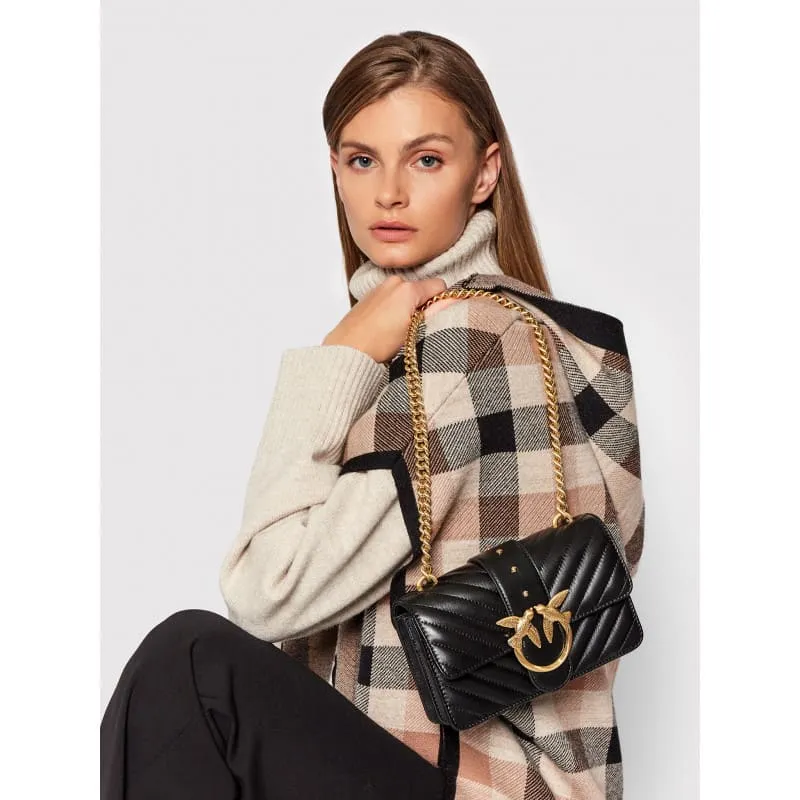 MINI LOVE BAG ICON V QUILT – black — фото 2