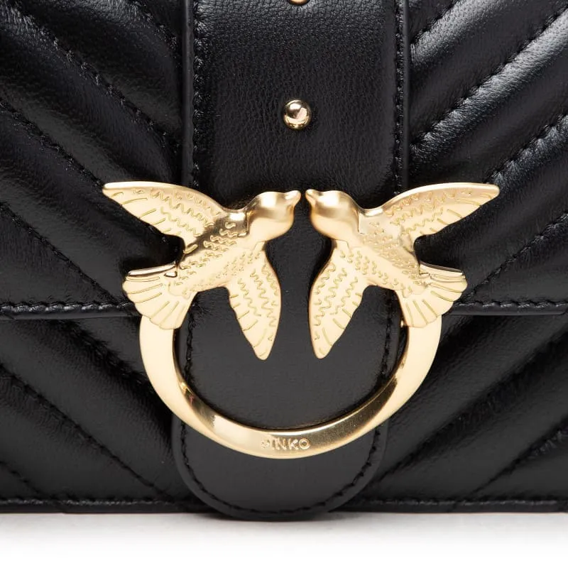 MINI LOVE BAG ICON V QUILT – black — фото 6