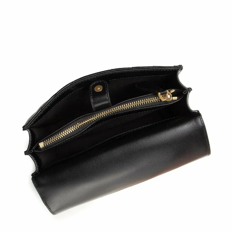 MINI LOVE BAG ICON V QUILT JEWEL – black — фото 5