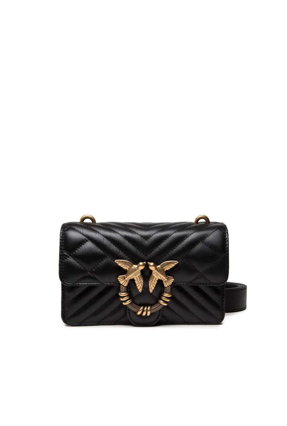 MINI LOVE BAG ICON V QUILT MIX - black — фото 1