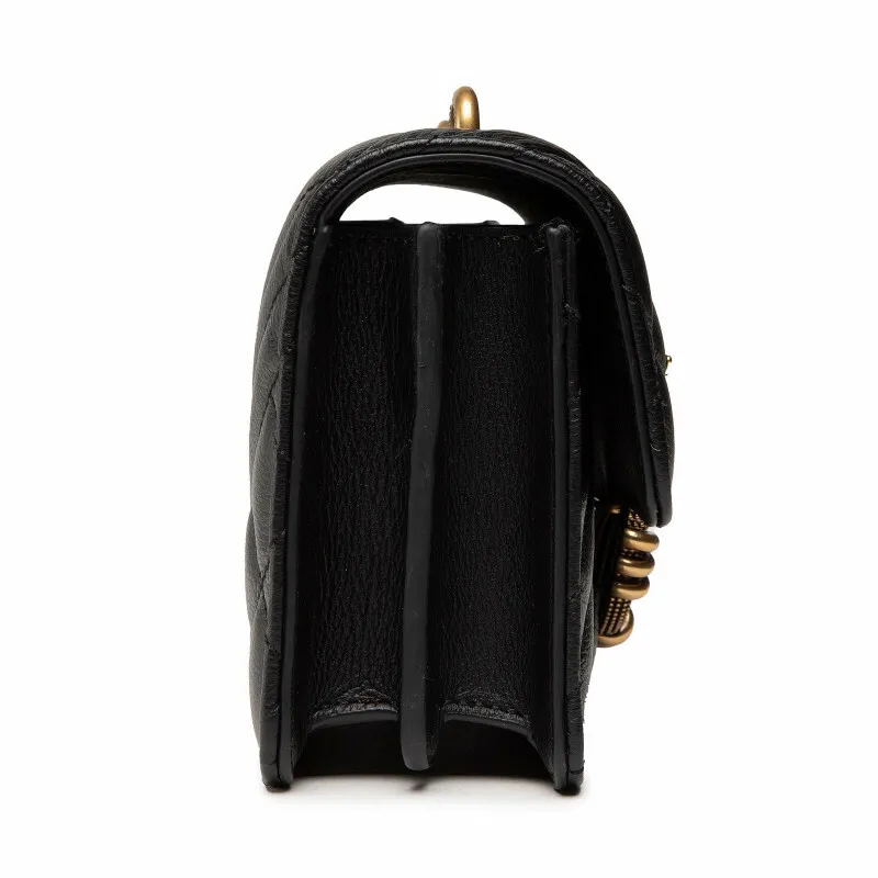 MINI LOVE BAG ICON V QUILT MIX - black — фото 4