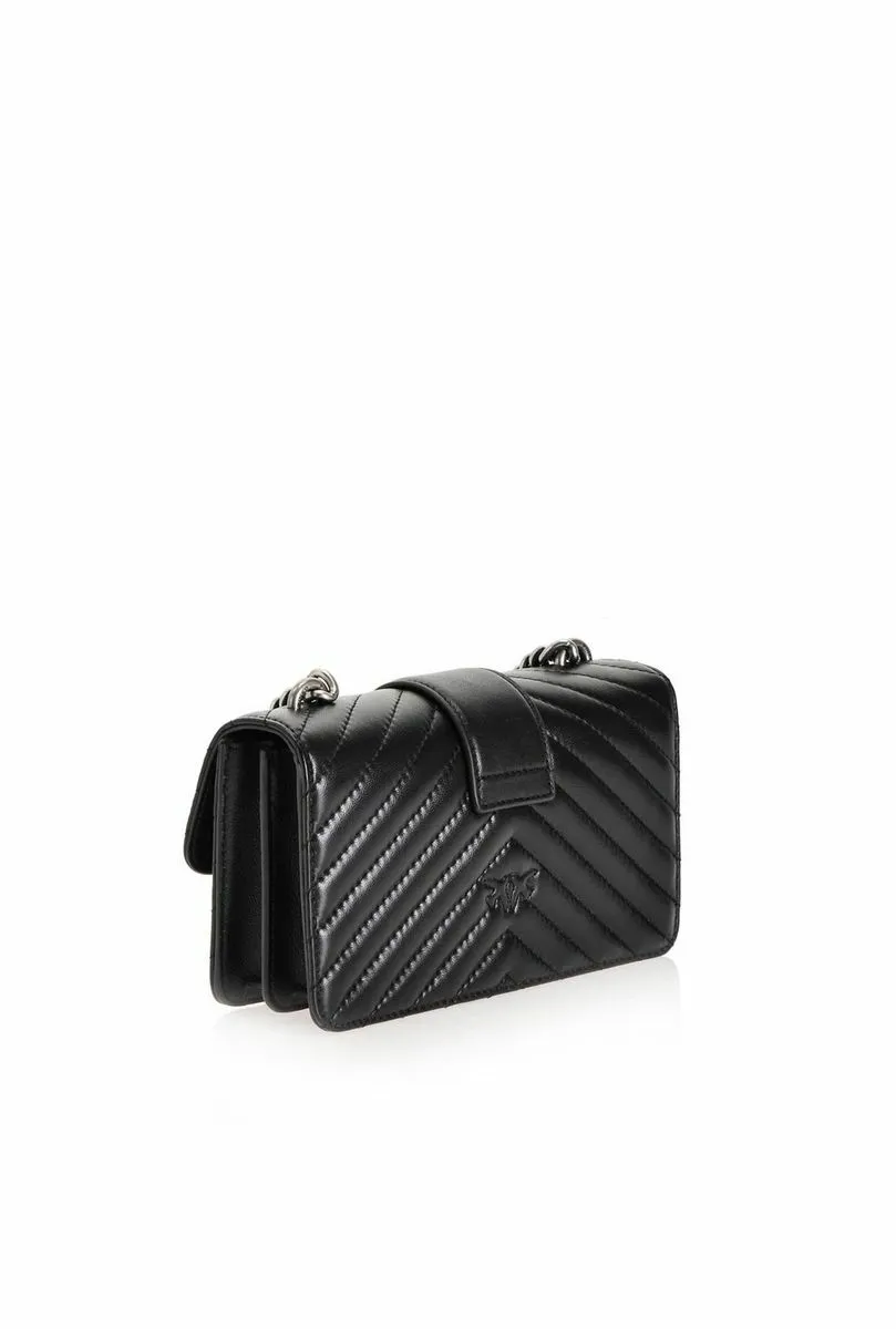 MINI LOVE BAG MIX - black/silver — фото 3