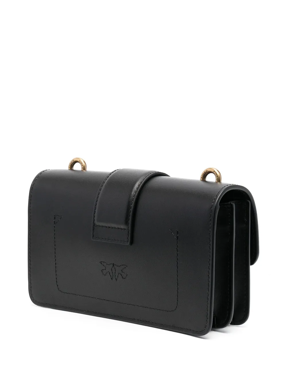 MINI LOVE BAG ONE PAINTED STUDS - black — фото 3