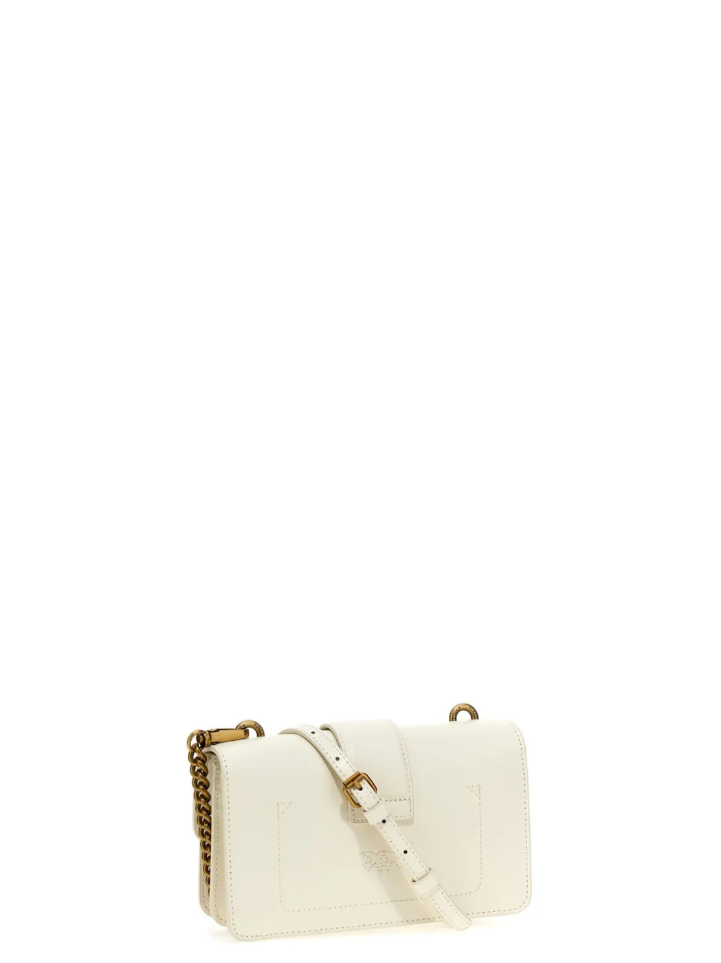 MINI LOVE BAG ONE PAINTED STUDS - white — фото 3