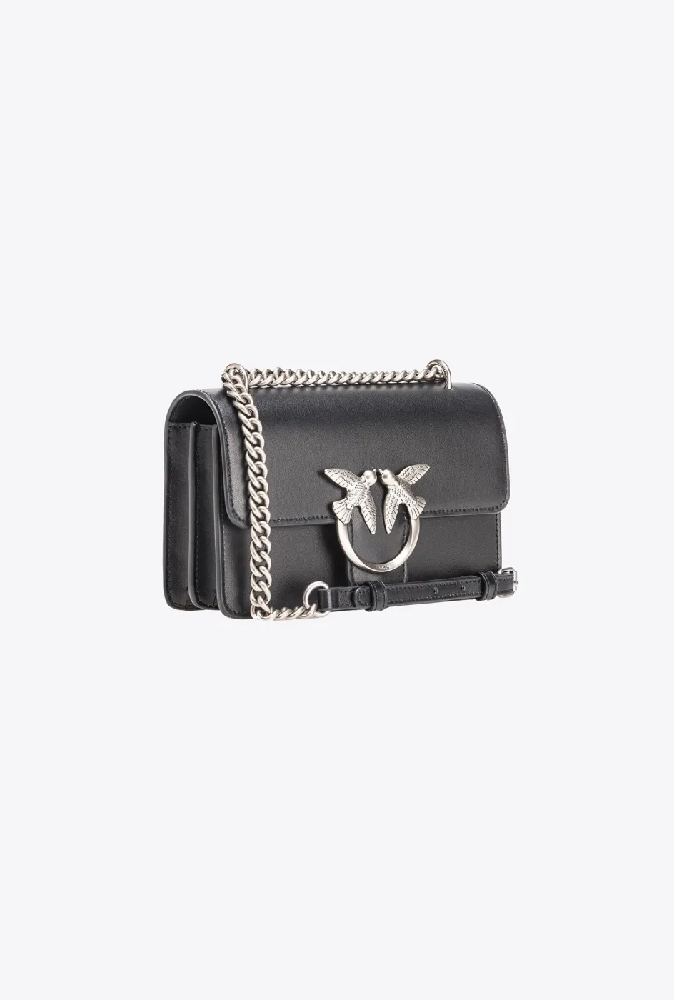 MINI LOVE BAG ONE SIMPLY – black/silver — фото 3