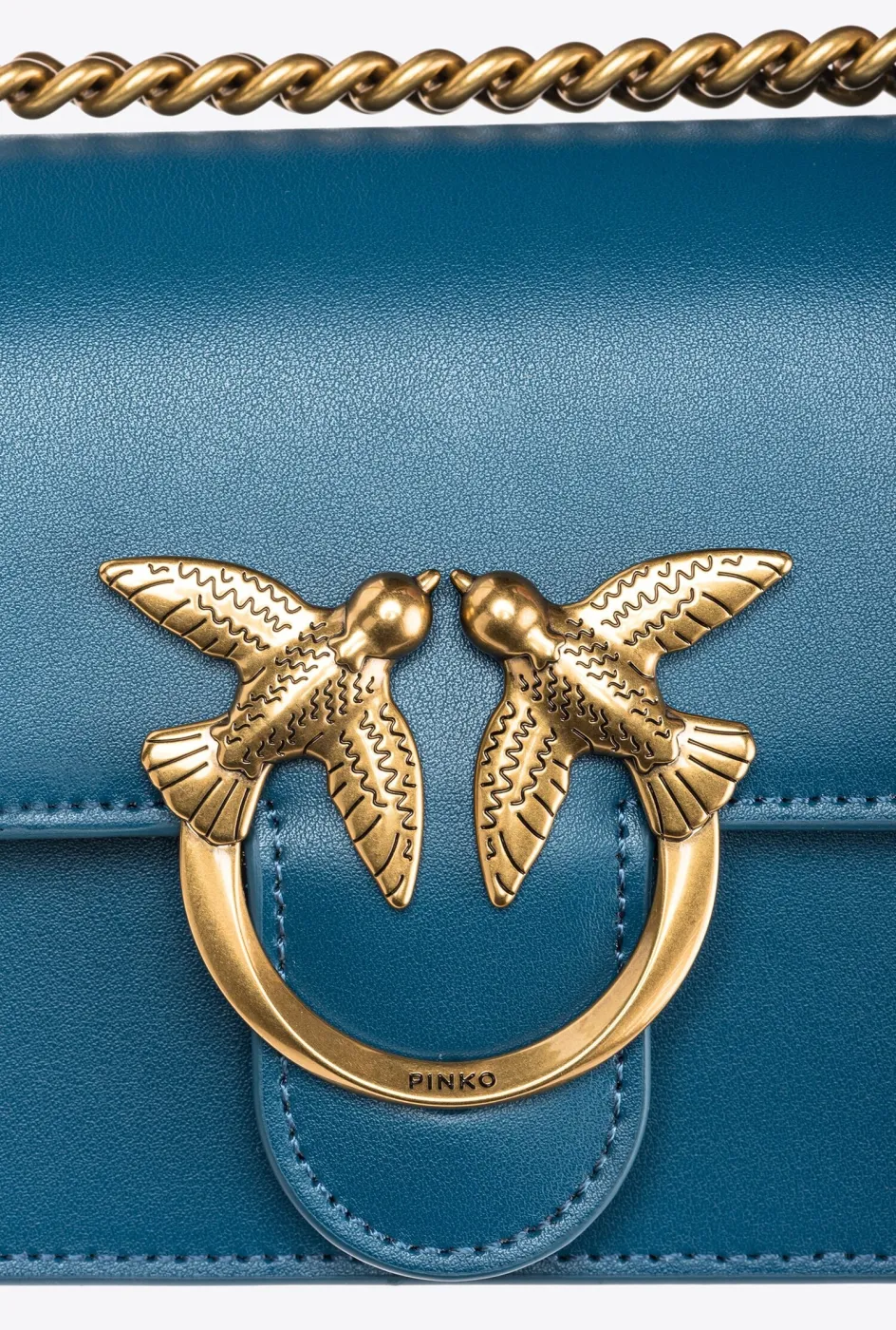 MINI LOVE BAG ONE SIMPLY – teal-antique gold — фото 4