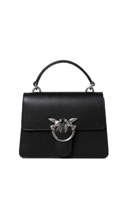 MINI LOVE BAG ONE TOP HANDLE LIGHT SIMPLY – black-silver — фото 1