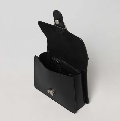 MINI LOVE BAG ONE TOP HANDLE LIGHT SIMPLY – black-silver — фото 3