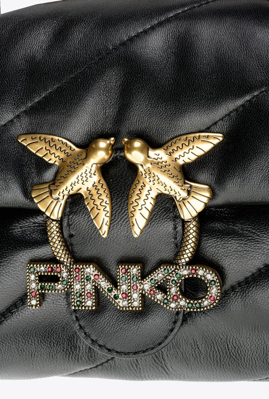 MINI LOVE BAG PUFF JEWEL - black — фото 6