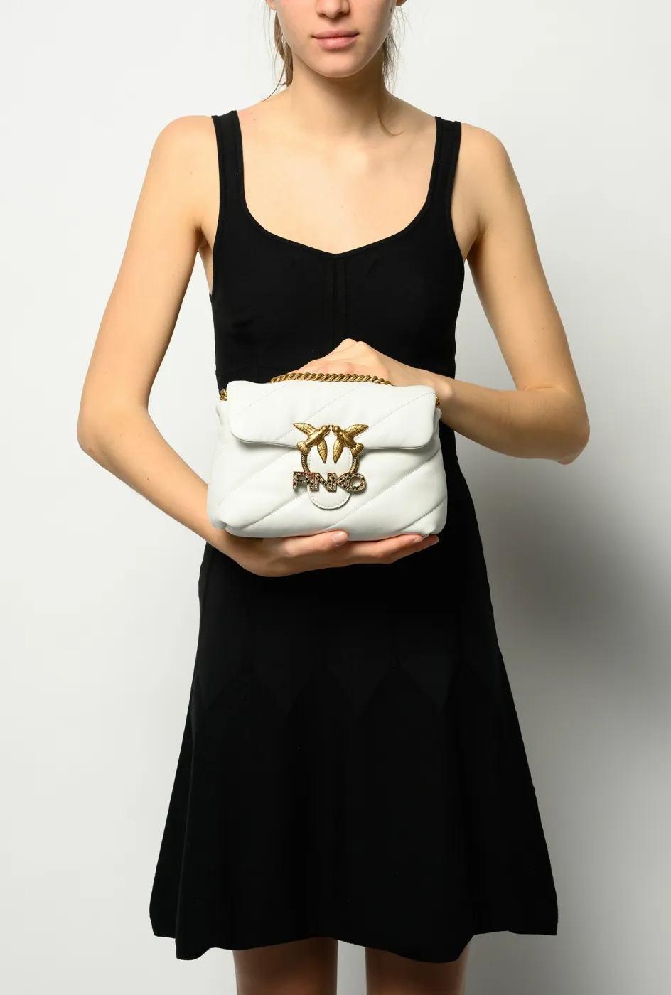 MINI LOVE BAG PUFF JEWEL - white — фото 3