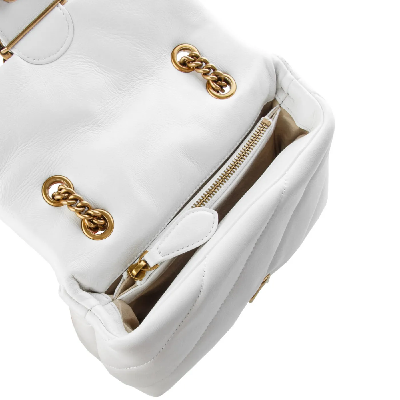 MINI LOVE BAG PUFF JEWEL - white — фото 5