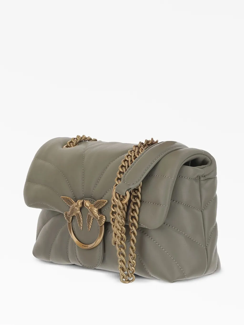 MINI LOVE BAG PUFF LARGE BUTTERFLY QUILT - taupe — фото 2