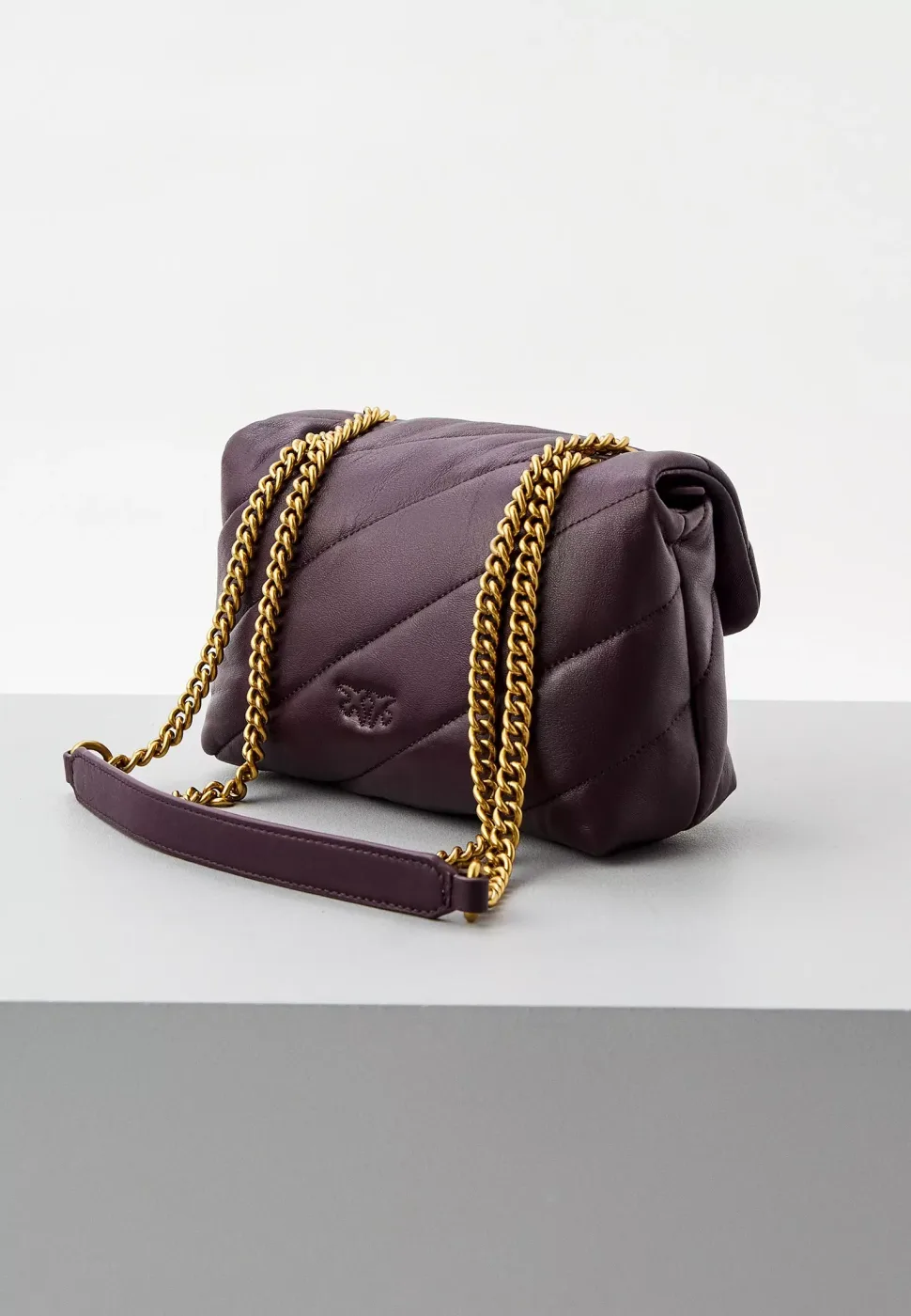 MINI LOVE BAG PUFF MAXI QUILT - bordeaux — фото 4