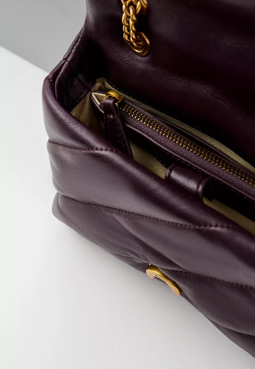 MINI LOVE BAG PUFF MAXI QUILT - bordeaux — фото 5